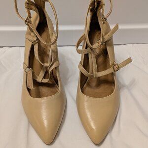 Corso Como Beige Strap Heels 6.5